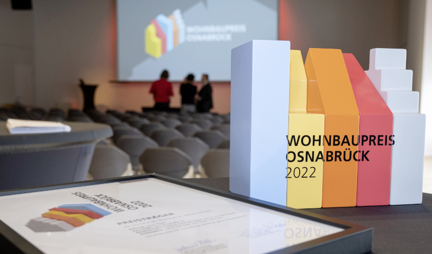 Wir sind mit dem Wohnbaupreis Osnabrück 2022 ausgezeichnet worden!